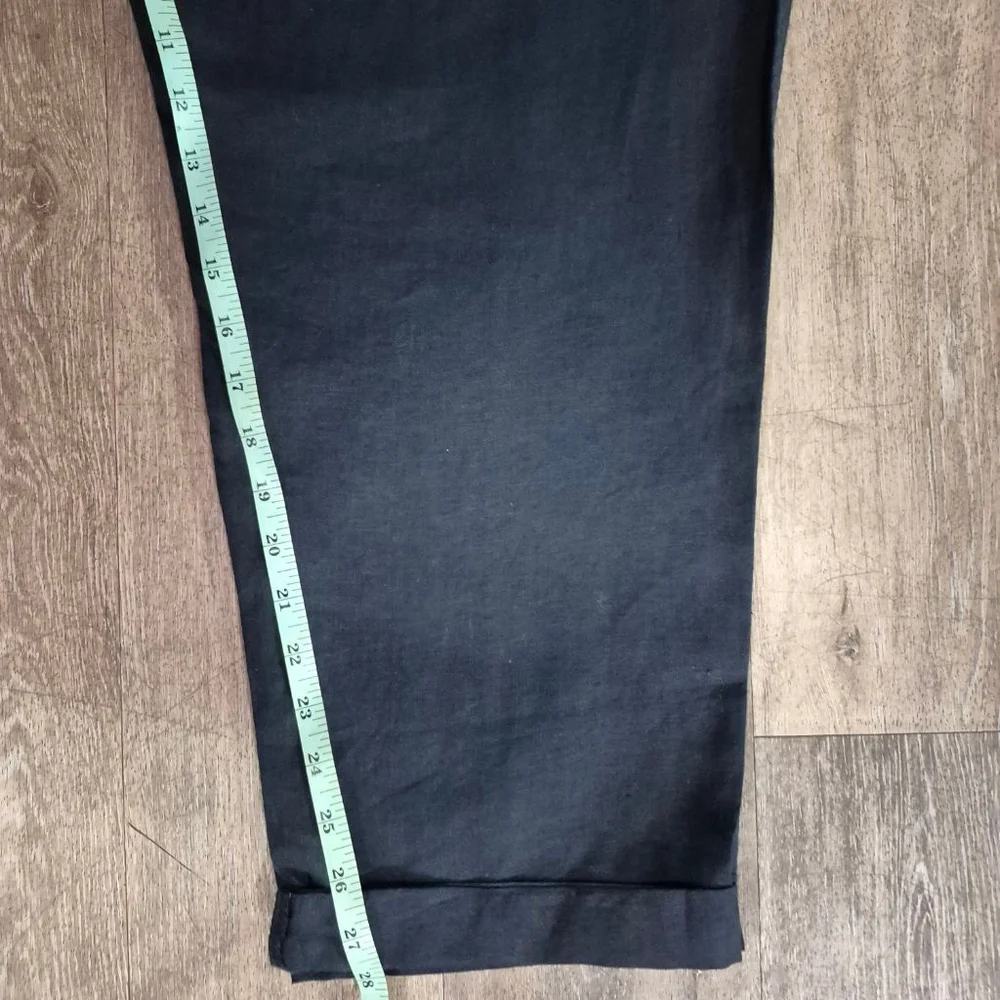 Women's H&M Navy Linen Trousers Plus Size XXL